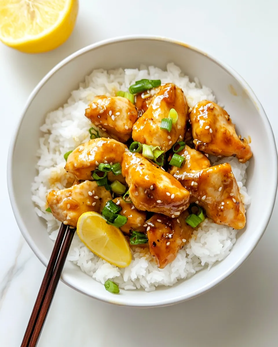 Easy Lemon Chicken (Chinese Style) dish photo