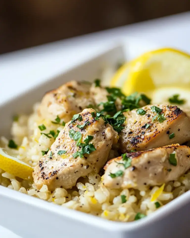 Homemade Lemon Chicken Rice Skillet recipe photo
