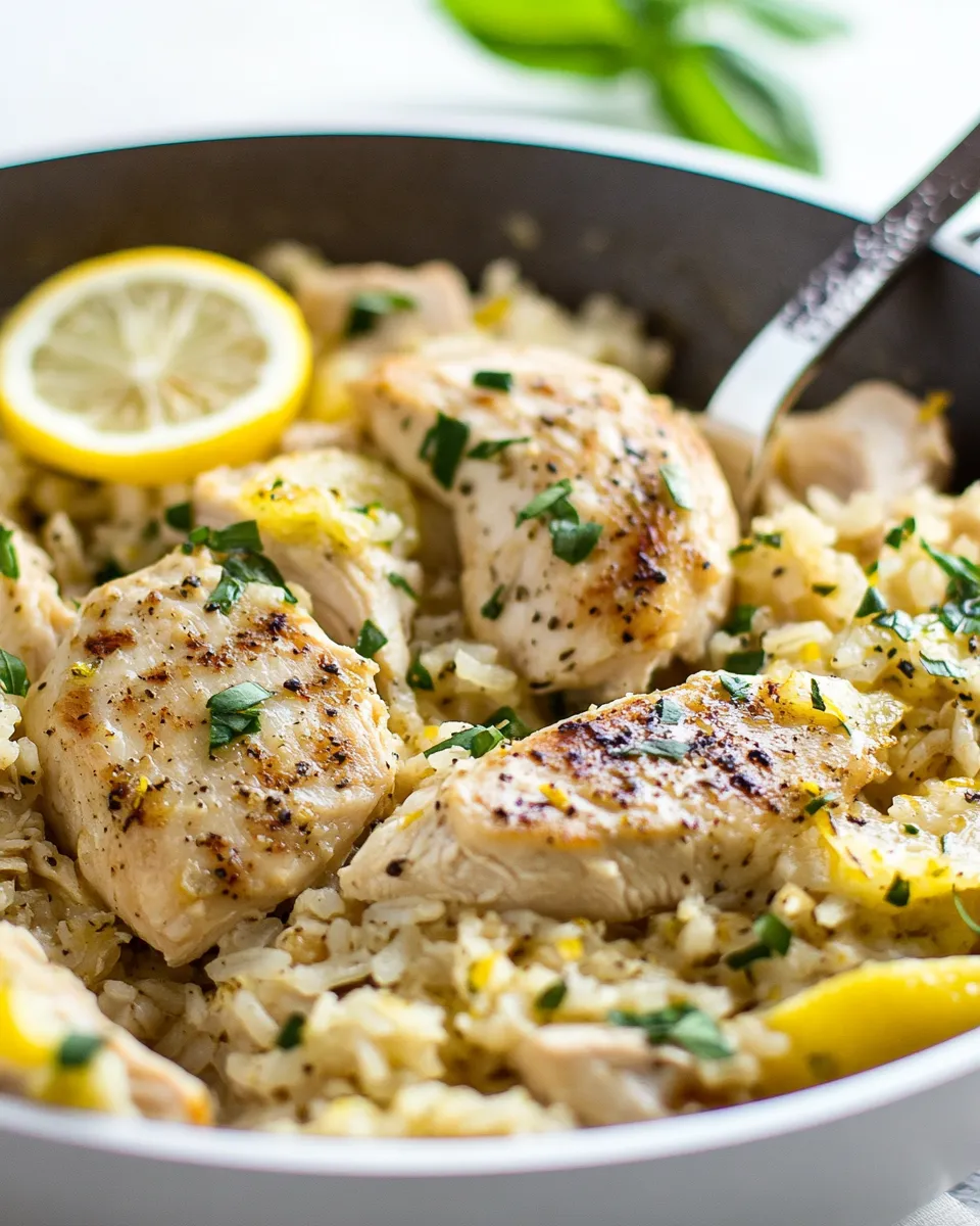 Classic Lemon Chicken Rice Skillet dish photo