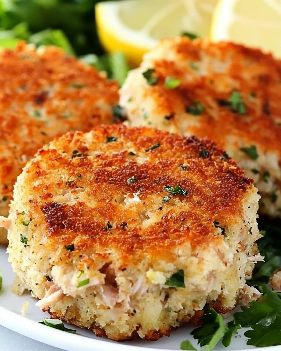 Easy Lemon Garlic Tuna Cakes Recipe recipe photo