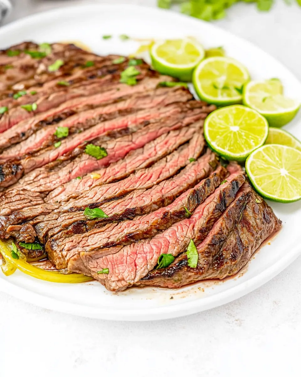 Quick Lime Marinated Flank Steak image