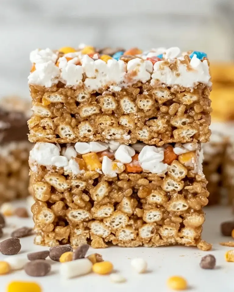Homemade Loaded Rice Krispie Treats recipe photo