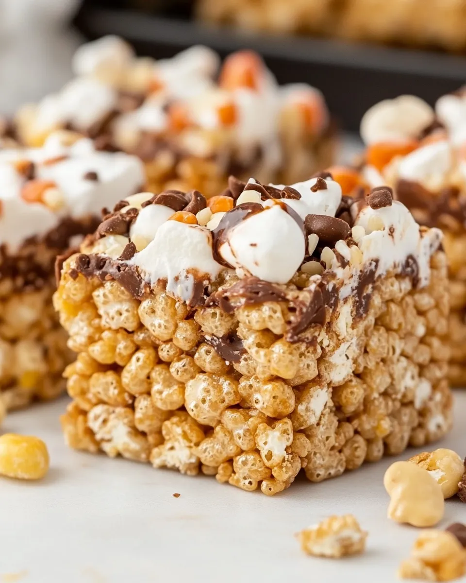 Classic Loaded Rice Krispie Treats dish photo