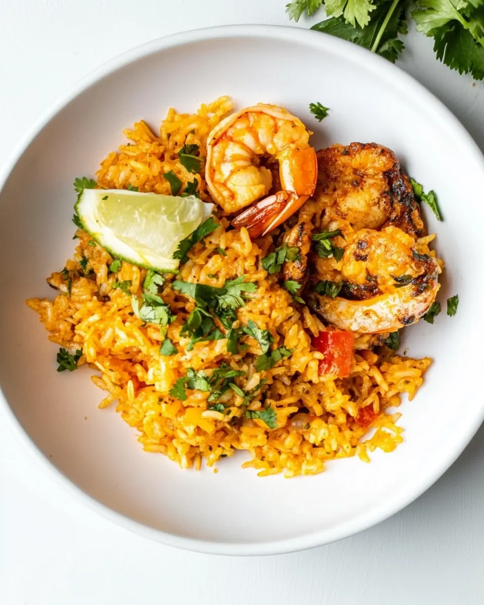 Delicious Locrio de Camarones (Dominican Rice and Shrimp) image