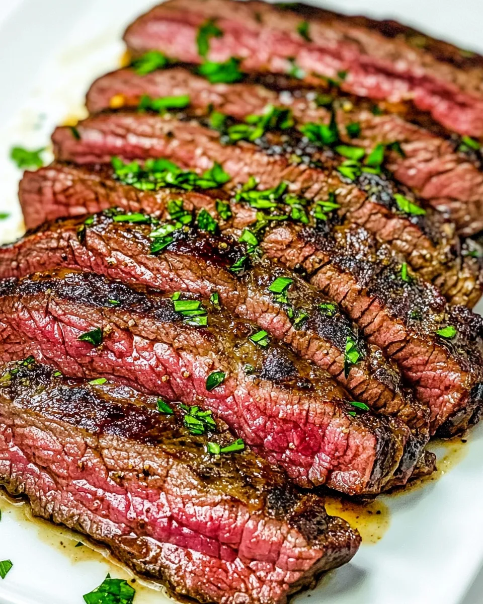 Delicious London Broil food shot