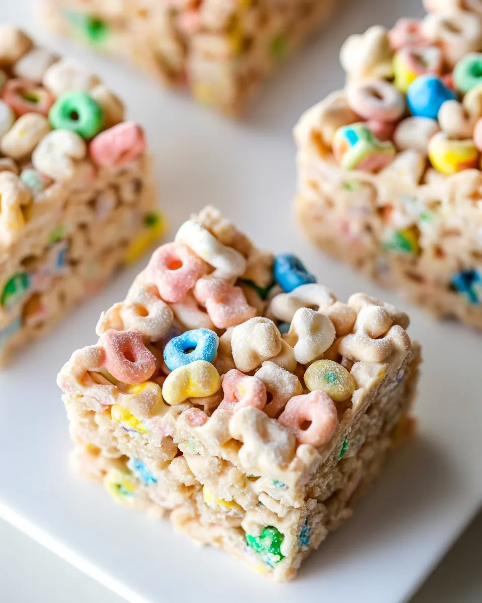 Delicious Lucky Charms Treats dish photo