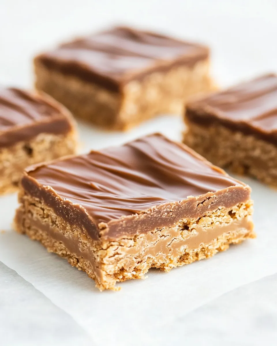 Delicious Lunch Lady Peanut Butter Bars food shot