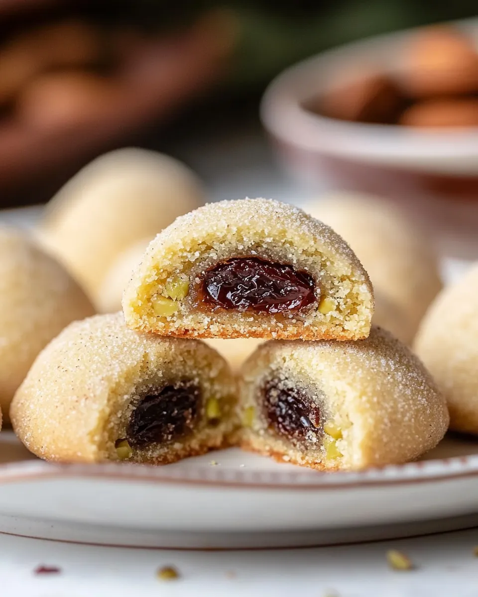 Easy Maamoul (Date & Nut Cookies) food shot