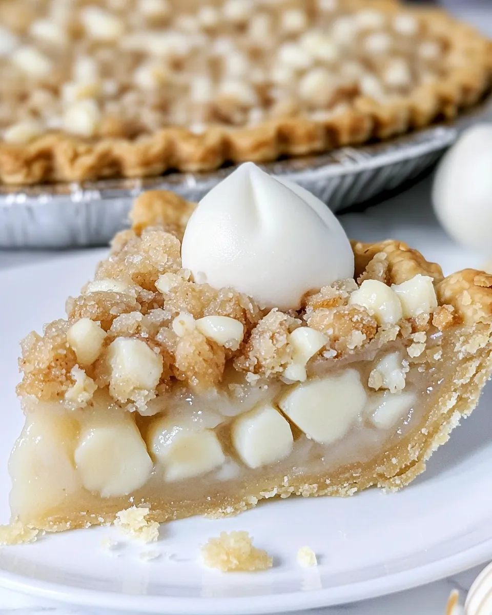 Classic Macadamia Nut Pie with White Chocolate image