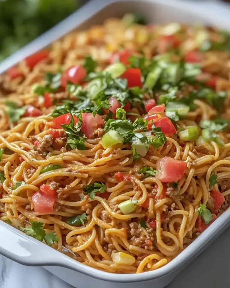 Homemade Macro Friendly Taco Spaghetti recipe photo