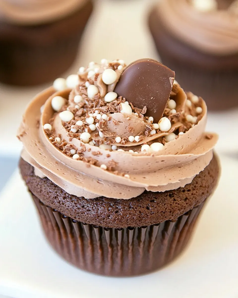 Easy Malted Milk Chocolate Cupcakes recipe photo