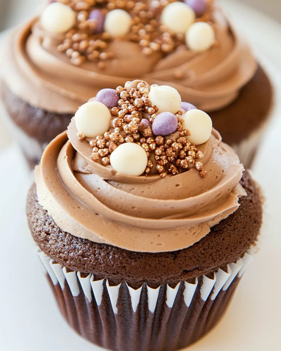Delicious Malted Milk Chocolate Cupcakes dish photo