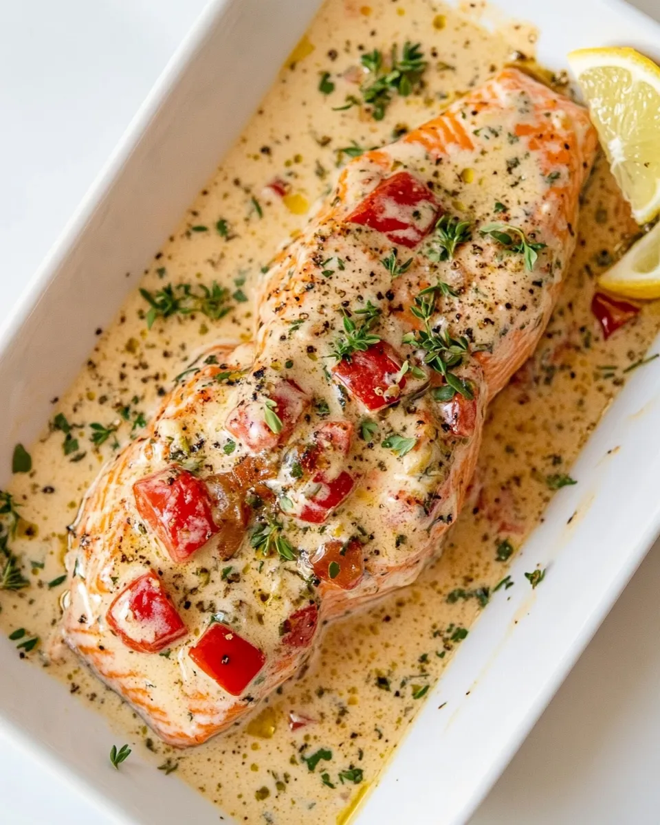 Easy Marry Me Salmon food shot