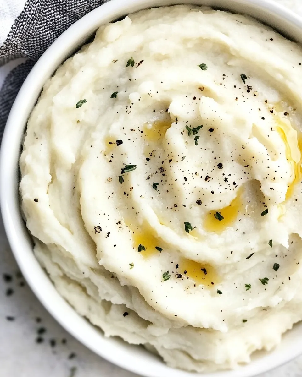 Easy Mashed Cauliflower Recipe shot