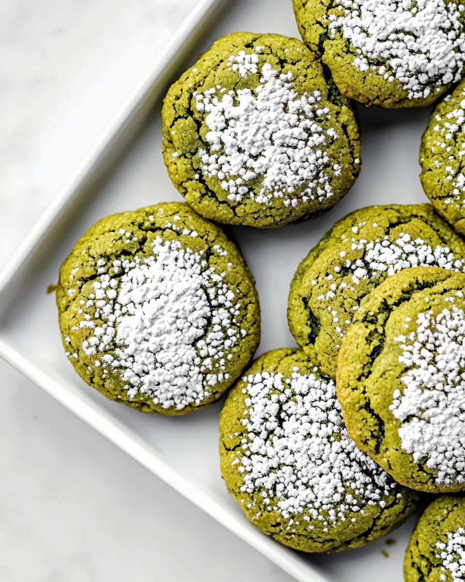 Easy Matcha Cookies food shot