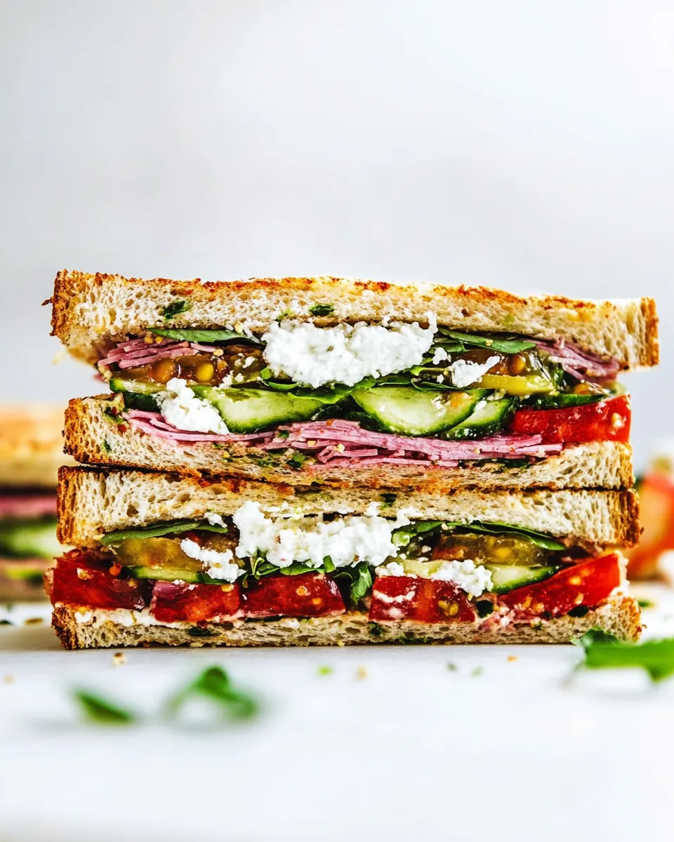 Classic Mediterranean Sandwich recipe image