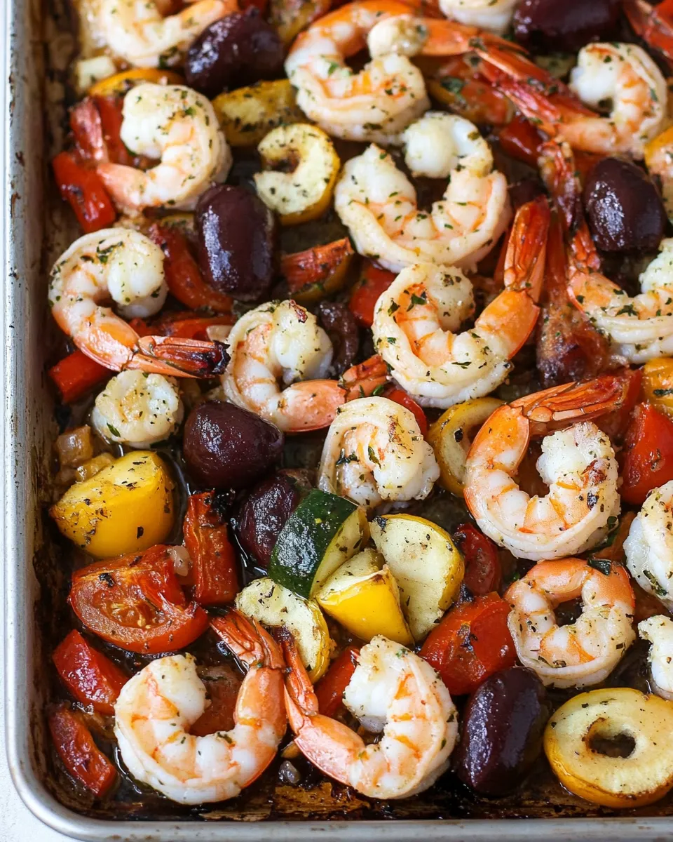 Homemade Mediterranean Sheet Pan Shrimp photo