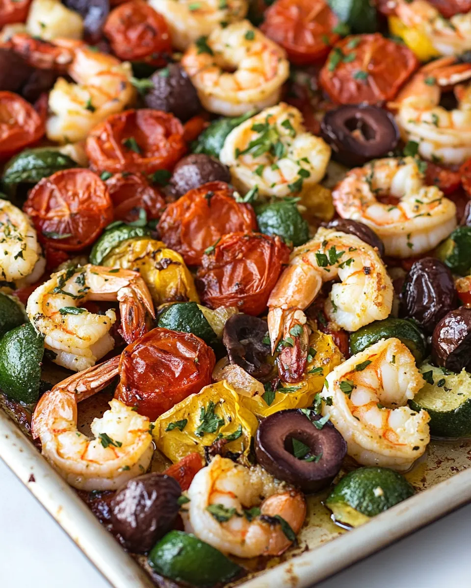 Classic Mediterranean Sheet Pan Shrimp image