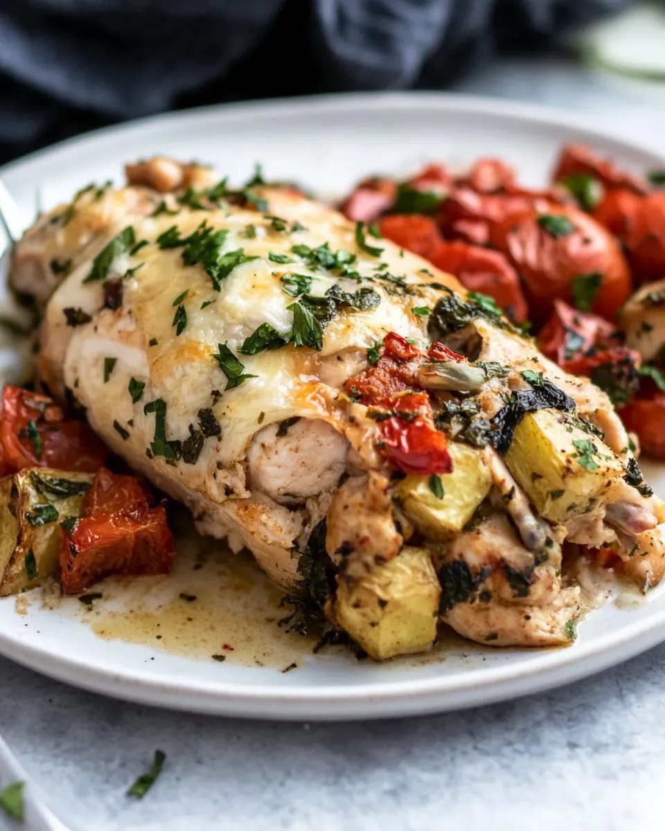 Classic Mediterranean Stuffed Chicken dish photo