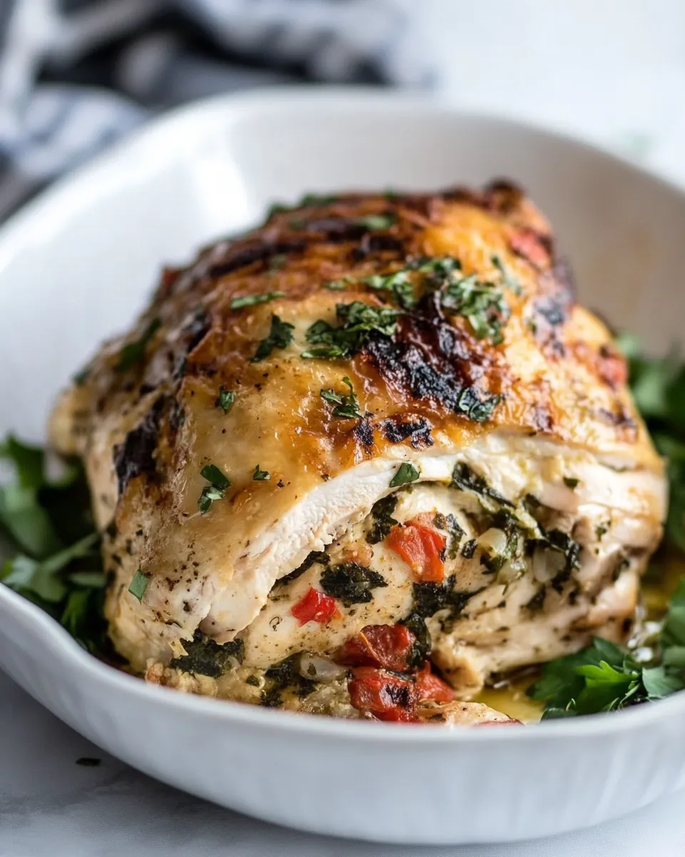 Delicious Mediterranean Stuffed Chicken picture