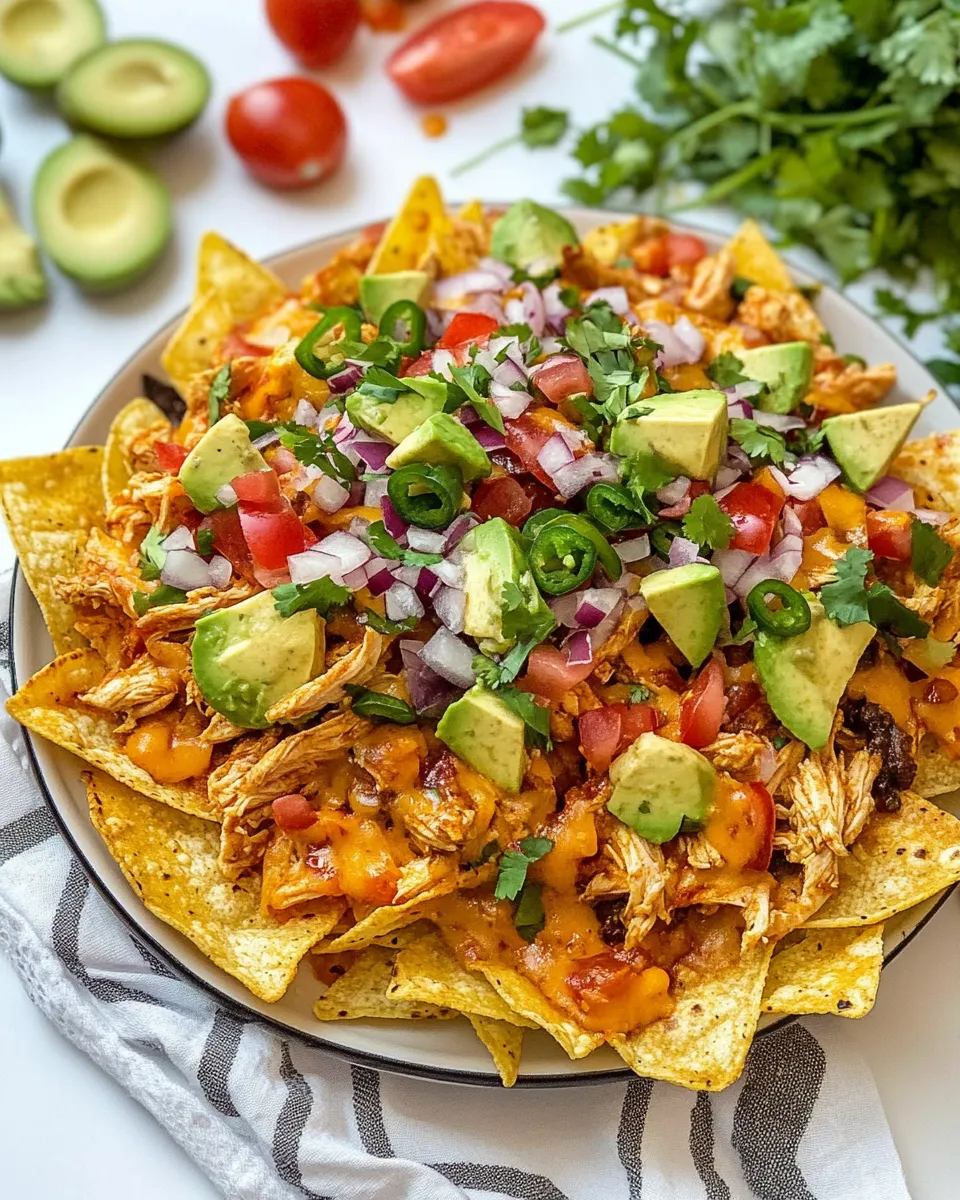 Delicious Mexican Chicken Nachos dish photo