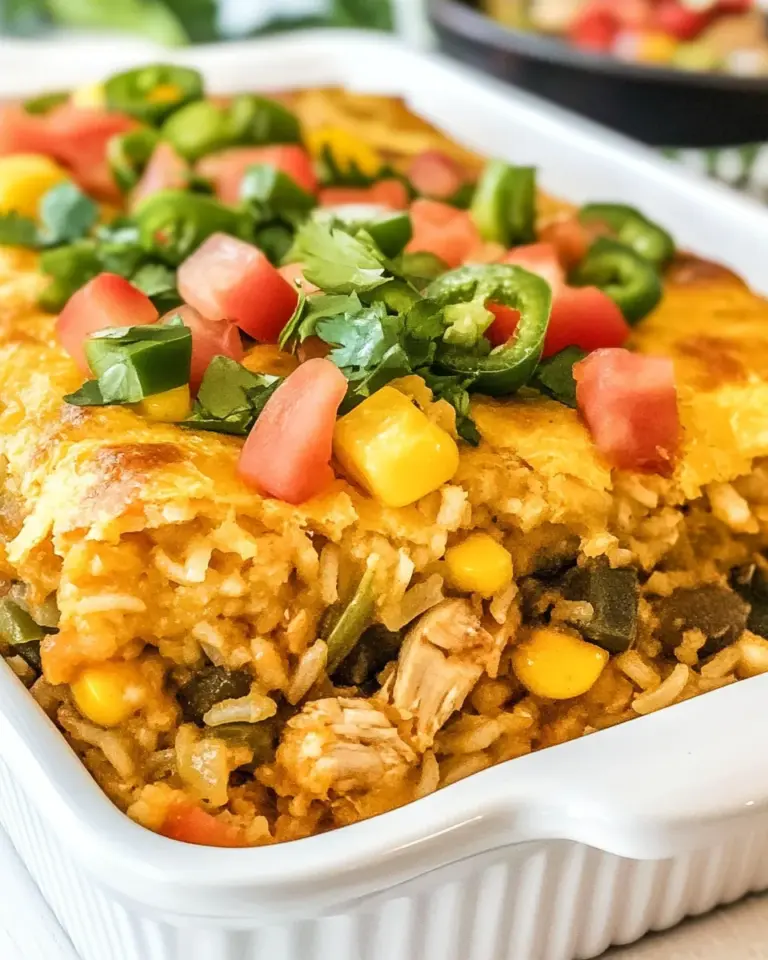 Homemade Mexican Chicken & Rice Cobbler recipe photo