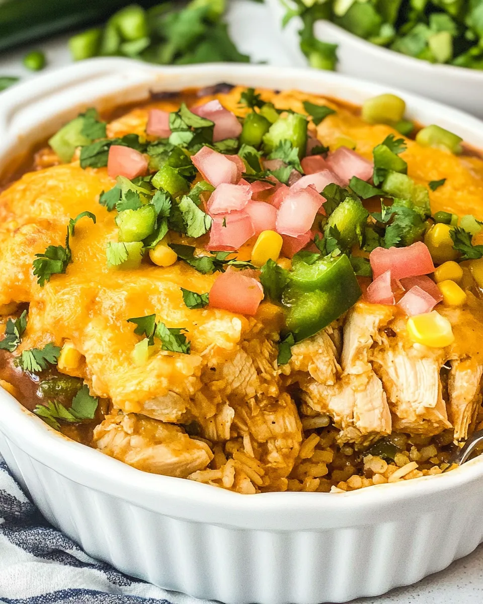 Classic Mexican Chicken & Rice Cobbler dish photo