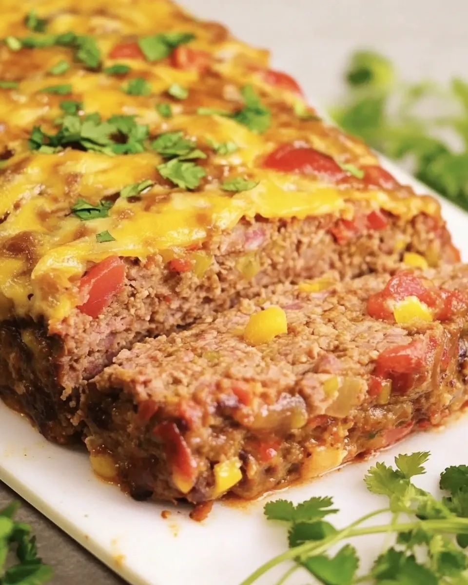 Easy Mexican Meatloaf plate image