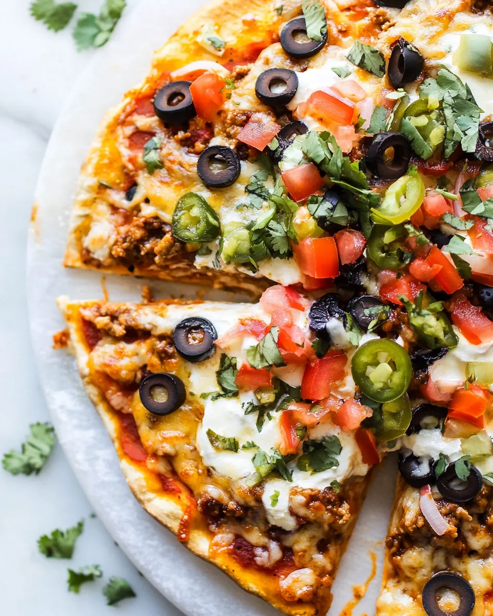 Homemade Mexican Pizza (Taco Bell Copycat) dish photo