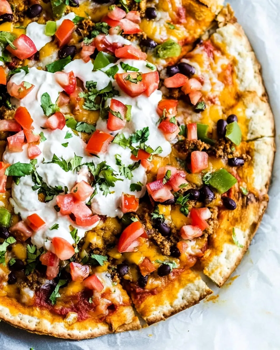 Delicious Mexican Pizza (Taco Bell Copycat) plate image