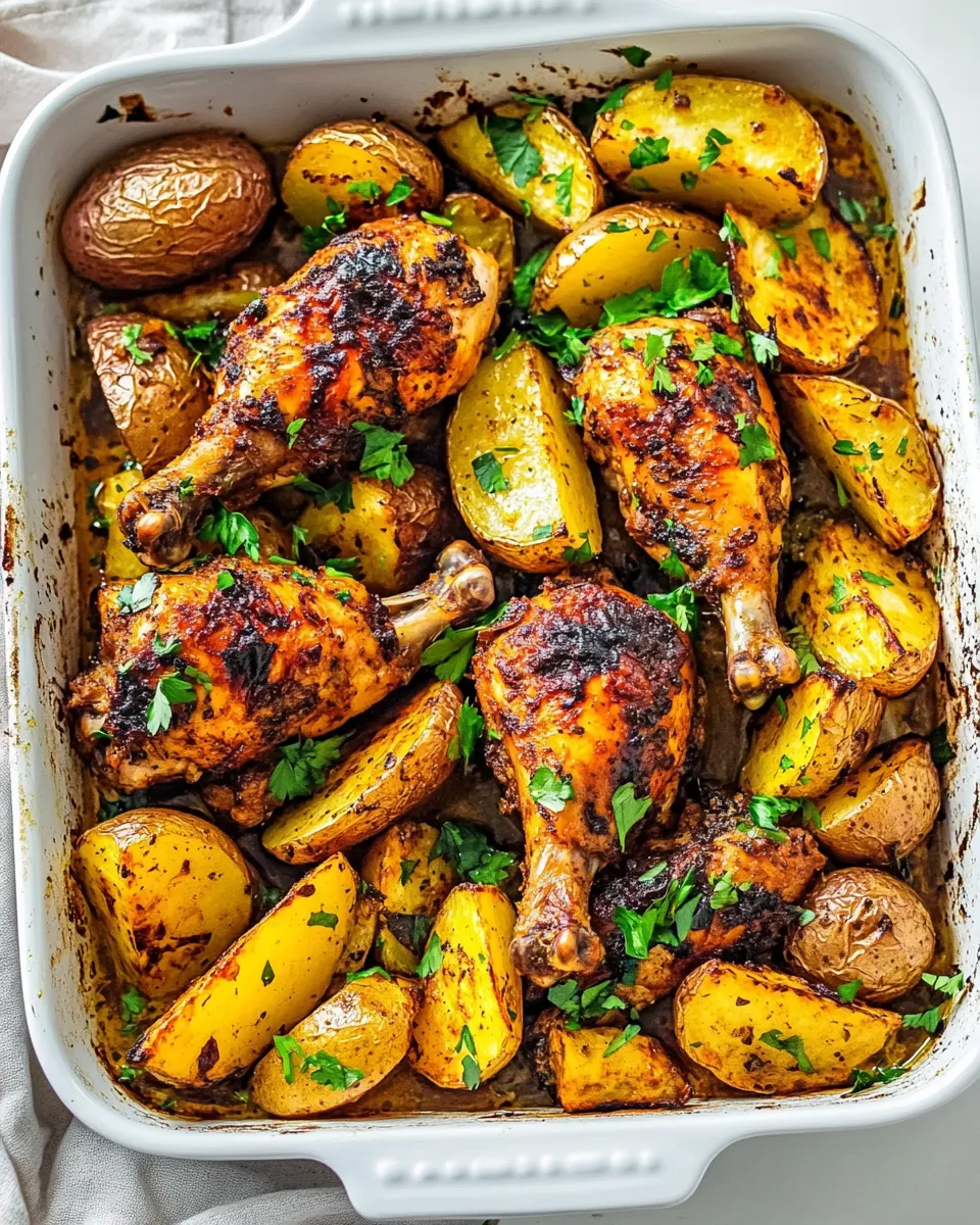 Classic Middle Eastern Roasted Chicken & Potatoes dish photo