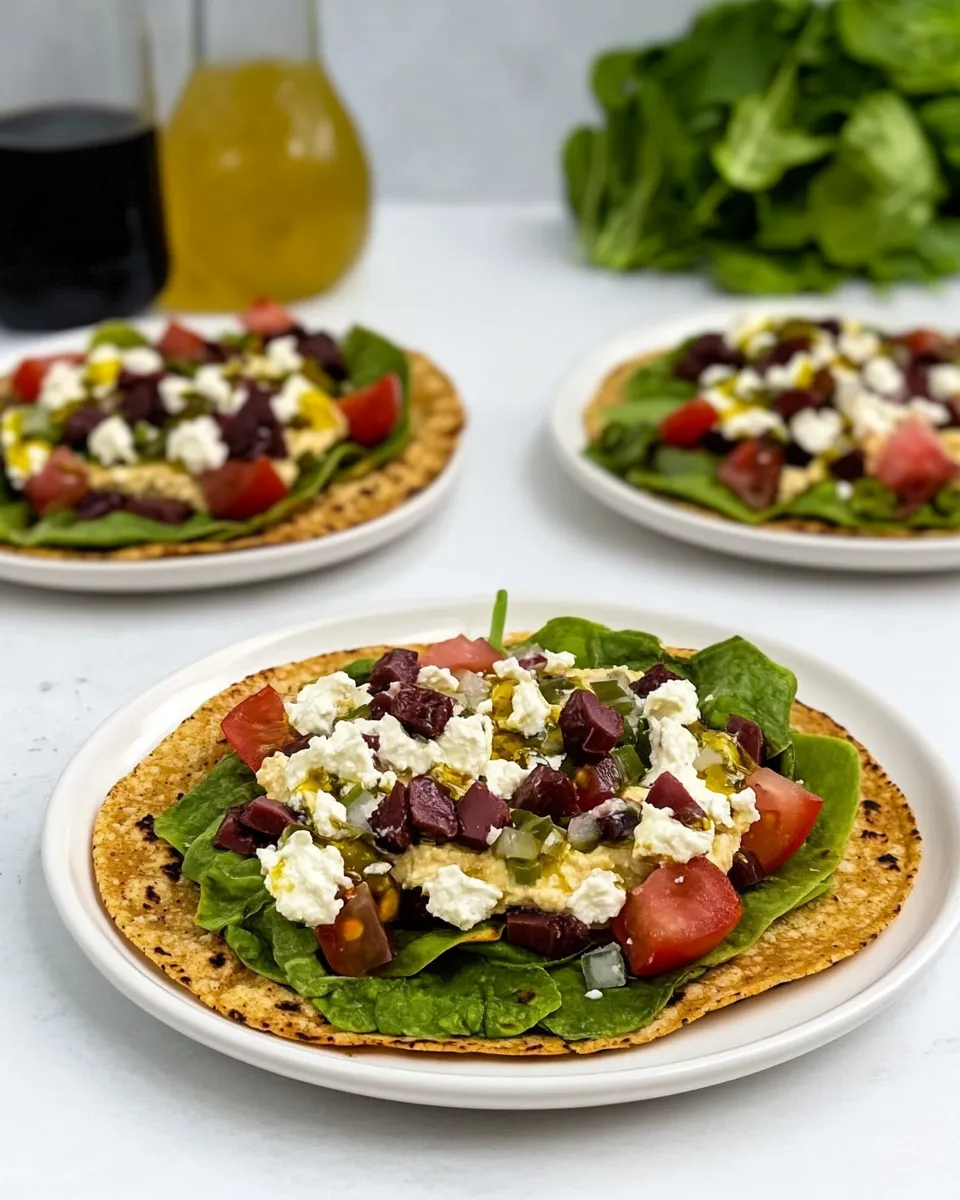 Delicious Middle Eastern Tostadas with Hummus picture