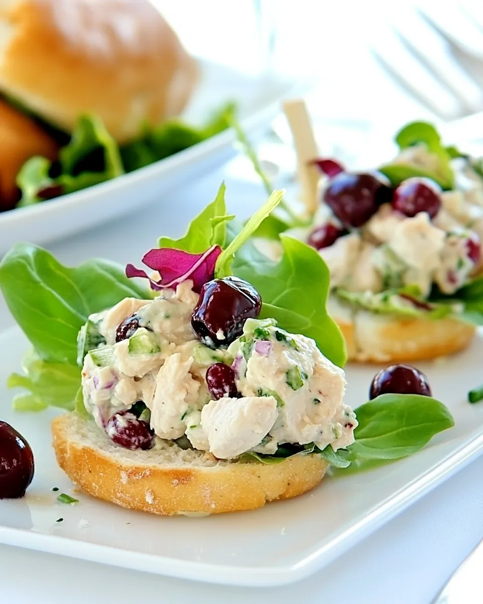 Homemade Mini Chicken Salad Sandwiches photo