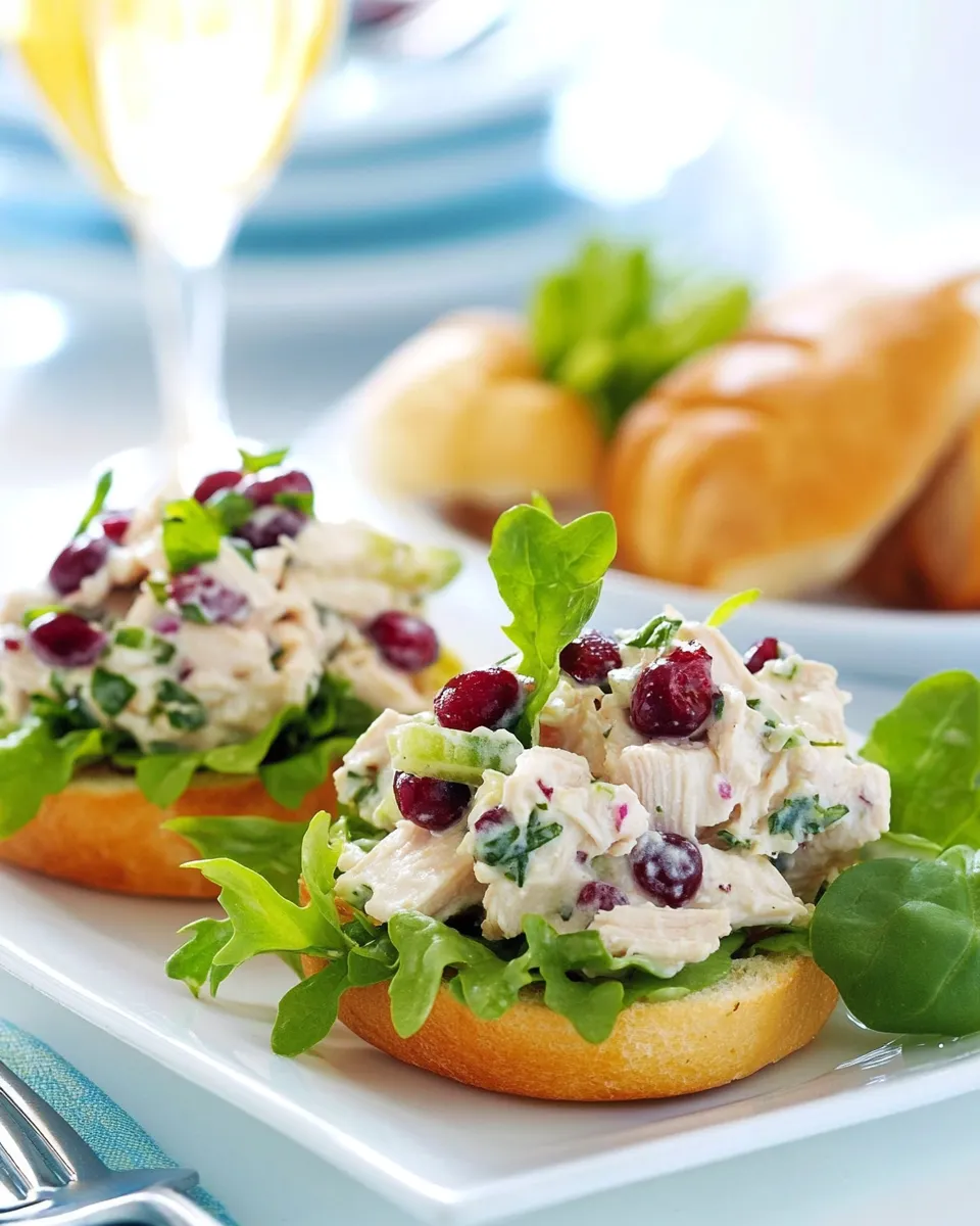 Delicious Mini Chicken Salad Sandwiches dish photo