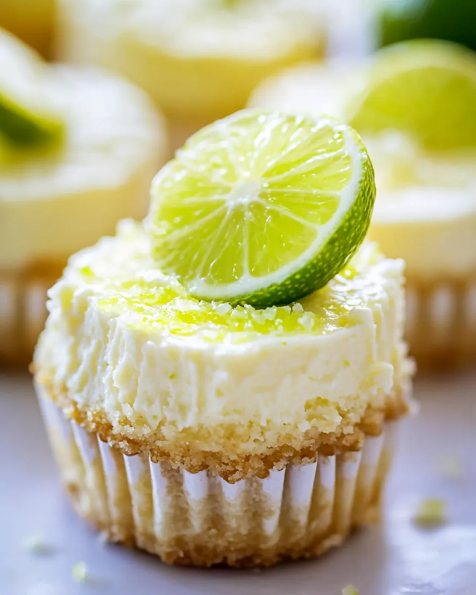 Homemade Mini Key Lime Cheesecakes photo