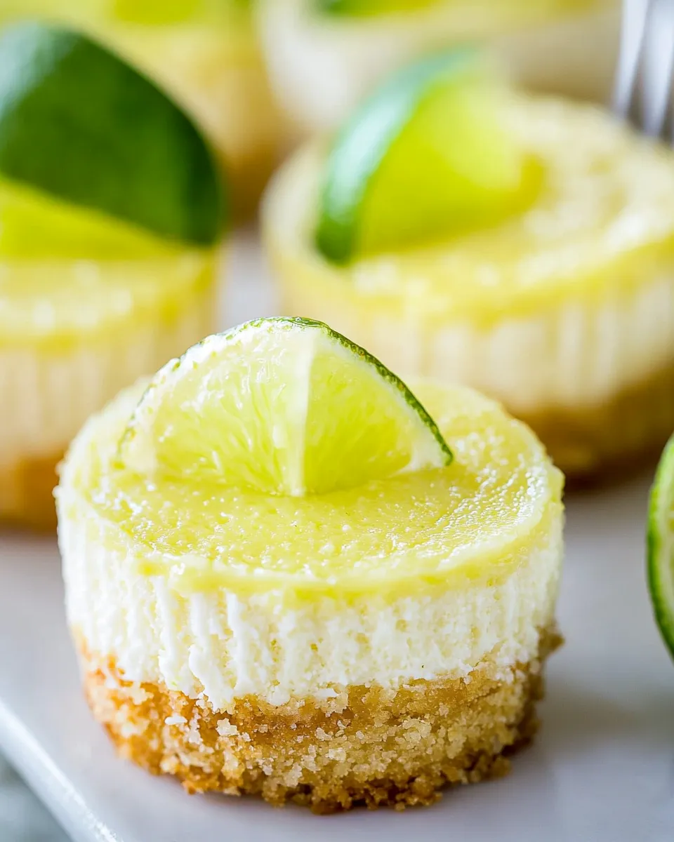 Easy Mini Key Lime Cheesecakes recipe photo