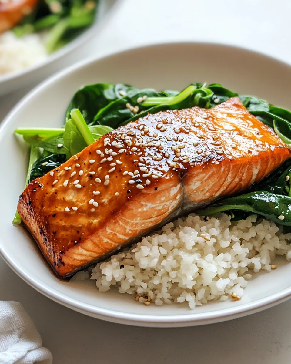 Healthy Miso-Glazed Salmon dish photo