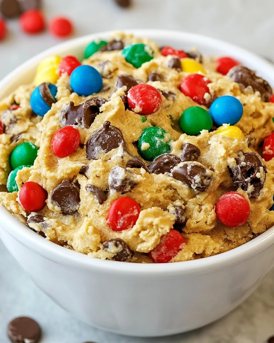 Classic Monster Cookie Dough Dip dish photo