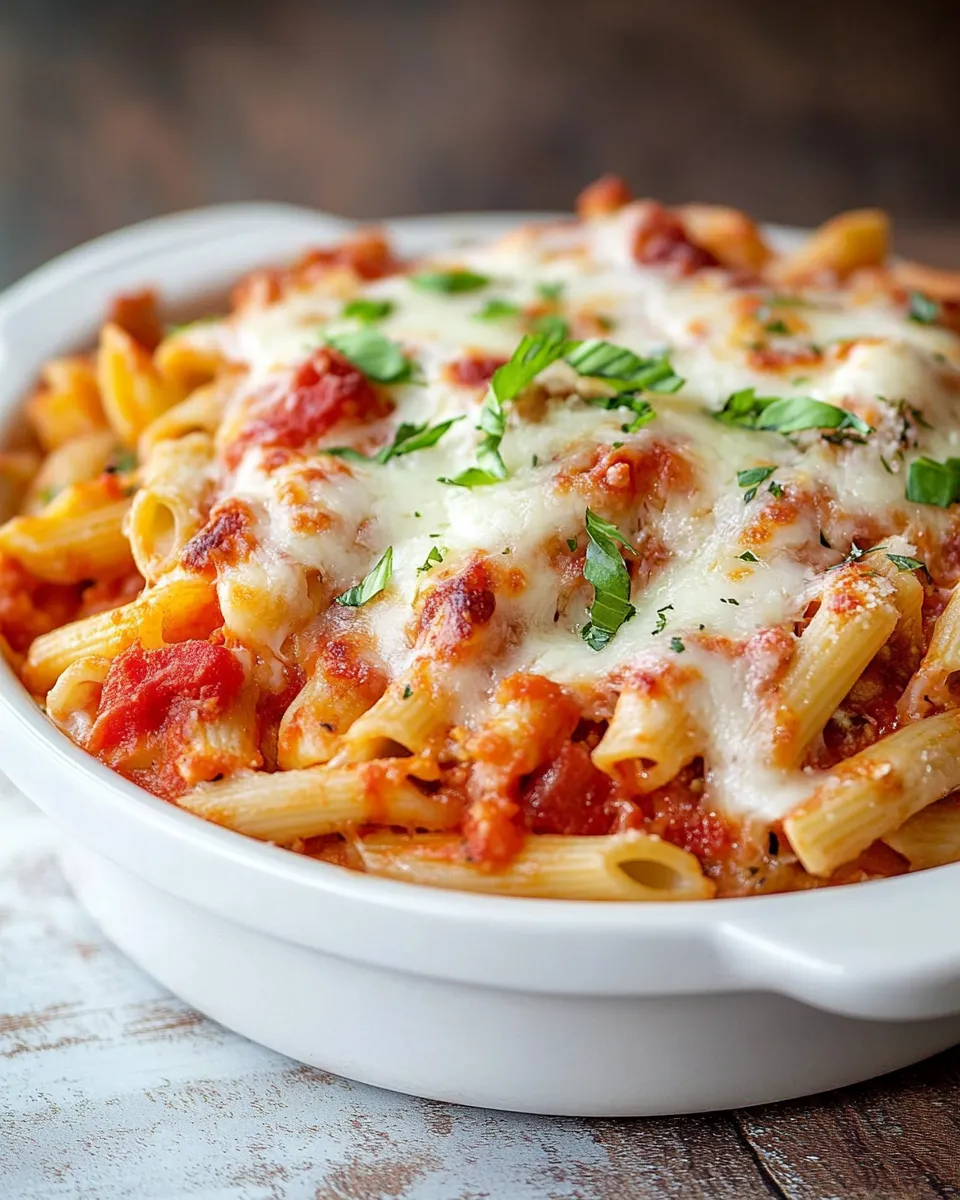 Delicious Mozzarella and Penne Pasta Bake picture