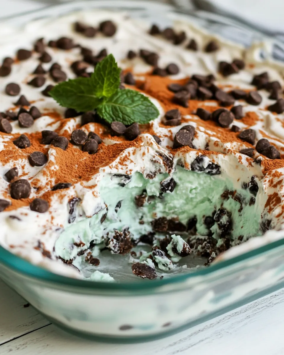Easy No-Bake Mint Chip Lush recipe image