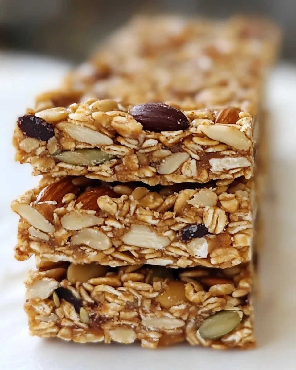 Easy No-Bake Nut and Seed Bars recipe photo