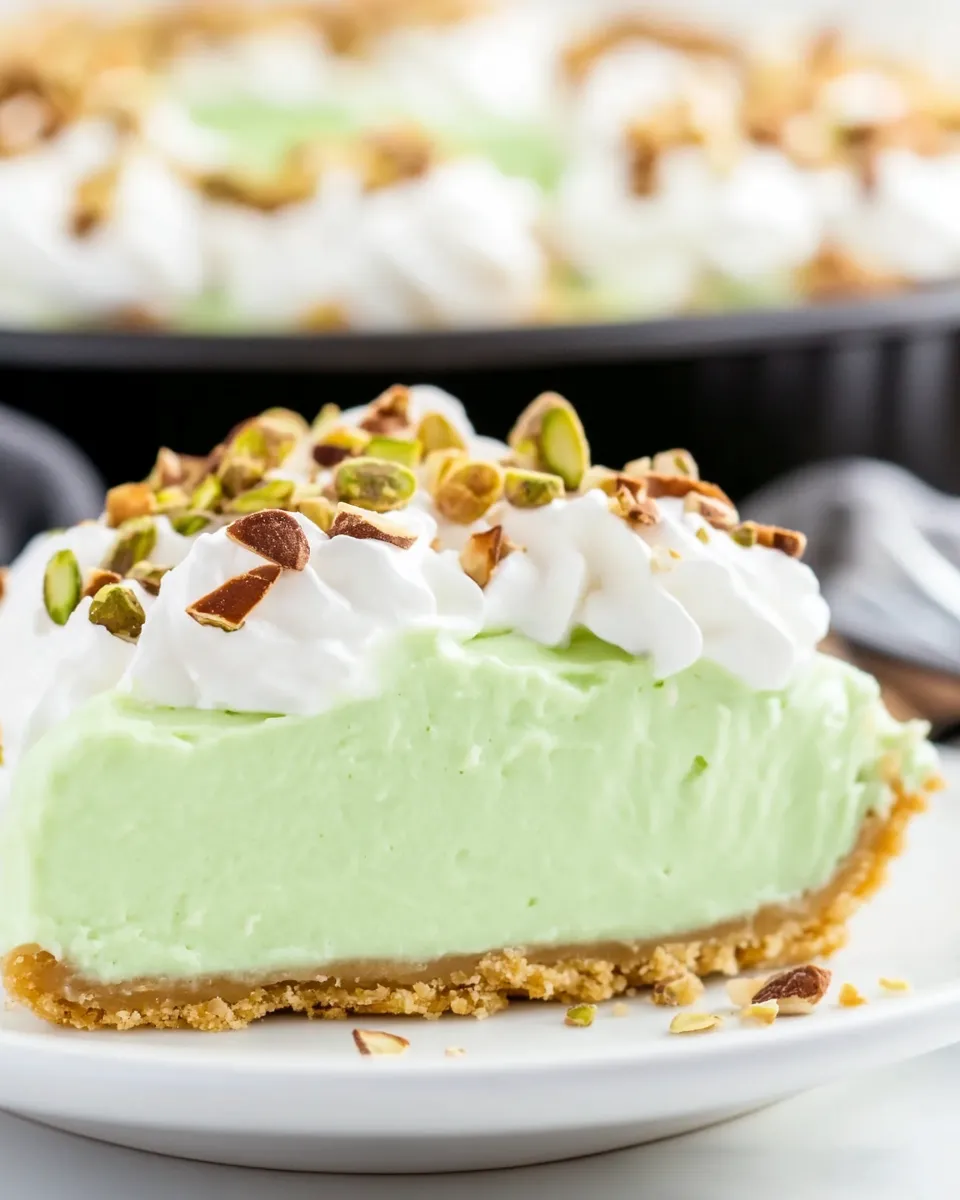 Easy No-Bake Pistachio Pudding Pie recipe image