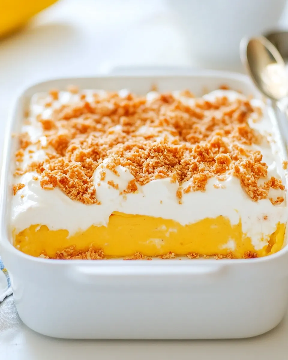 Classic No Bake Banana Pudding Dessert image