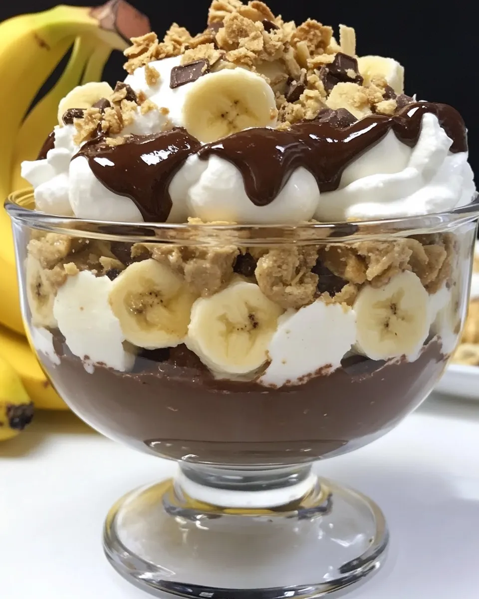 Homemade Nutella Banana Pudding photo