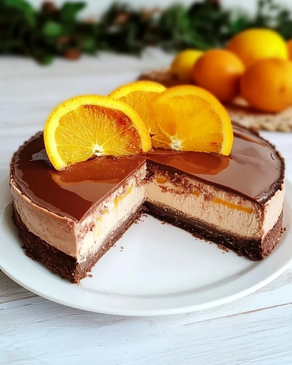 Easy Nutella Cheesecake With Oranges recipe photo