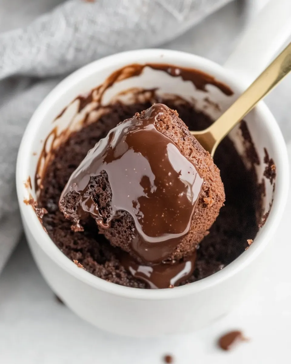 Easy Nutella Mug Cake Recipe recipe photo