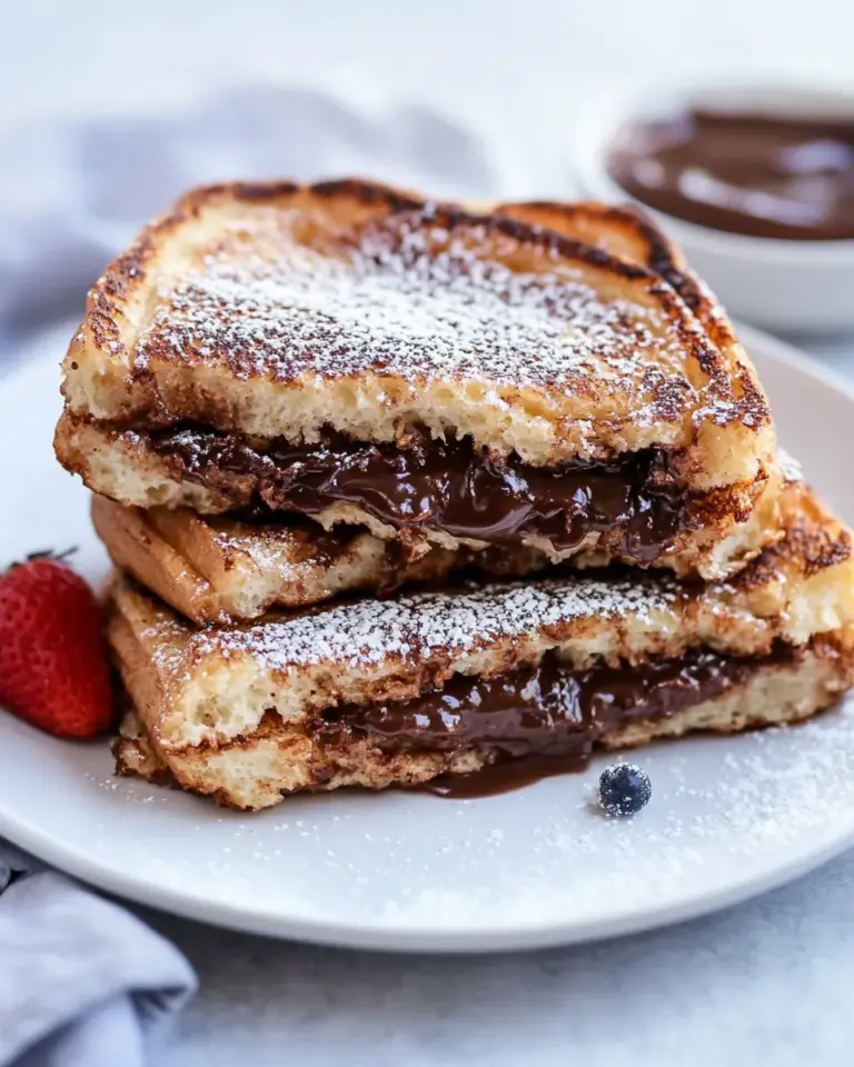 Homemade Nutella Stuffed Churro French Toast photo