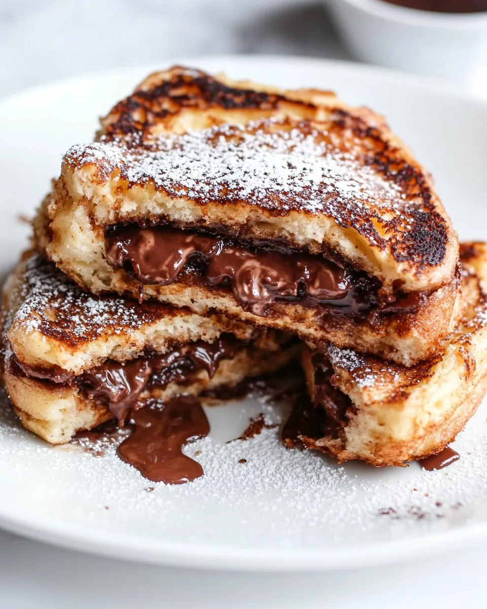 Classic Nutella Stuffed Churro French Toast image