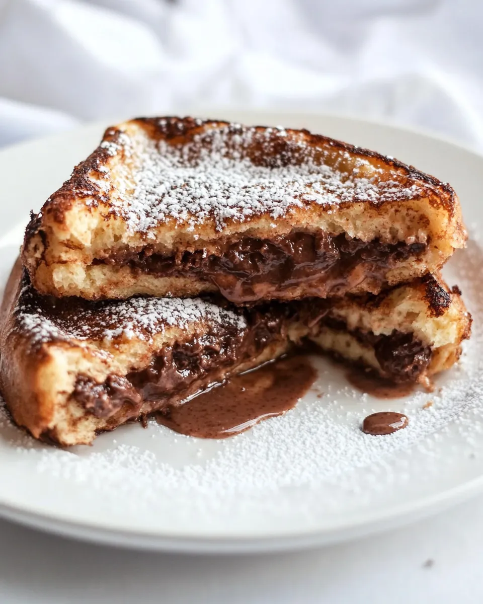 Delicious Nutella Stuffed Churro French Toast dish photo