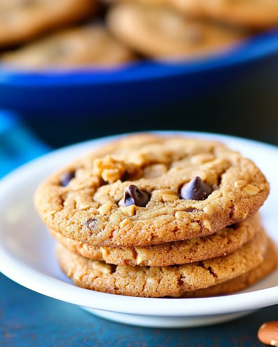 Easy Oatmeal-Peanut Butter Chip Cookies recipe photo